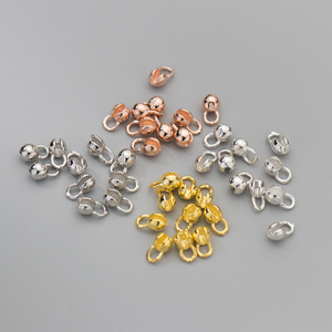 Tốt Nhất Bán Bạc 925 Mạ Vàng Bọc Dây Đóng <span class=keywords><strong>End</strong></span> Khóa Uốn Bead Bìa Clasp Cho Đồ Trang Sức Vòng Đeo Tay Vòng Cổ Làm - Product Image 3