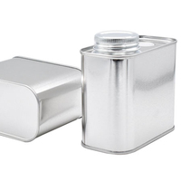 Boîte d'emballage vide de stockage de thé de sécurité alimentaire boîte de conserve en métal de grain de café avec valve