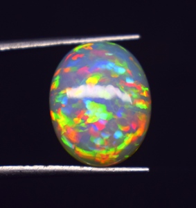 Opale d'Éthiopie naturelle de haute qualité, opale multicolore, cabochon, pierre précieuse non montée - Product Image 4
