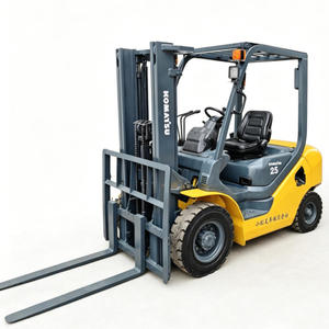 รถยกดีเซล Komatsu FD25 มือสอง คุณภาพสูง ราคาถูก ขายดี ขนาด 2.5 ตัน 4 ล้อ พร้อมยางตันและเสากระโดงสองตอน - Product Image 1