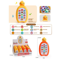 Téléphone musical éducatif multifonctionnel en forme de lapin mignon pour bébés de 0 à 1 an - Nouveauté transfrontalière