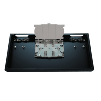 Panel Patch Fiber Optik Single-mode 12-core 12-port dari Lembaran Baja Galvanis LC yang Dipasang di Rak untuk
