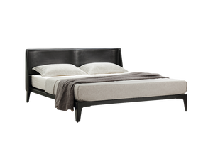 Tempat Tidur Minimalis Italia, Kulit Sadel, Tempat Tidur Mewah Ringan - Product Image 5