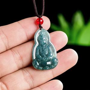 Colgante de Jadeíta Natural Guanyin UNISEX, Estilo Chino Budista, Diseño Original, Regalo con Certificado de Tasación GY78 - Product Image 3