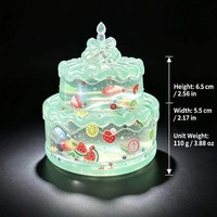 Nouveau jouet anti-stress en forme de gâteau de Noël en maltose, jouet à presser à récupération lente, cadeau de fête populaire, jouet de décompression