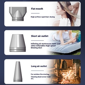 พัดลมแรงดันสูงแบบพกพาขนาดเล็กไร้สาย 130000 รอบต่อนาที พัดลมเทอร์โบแรงสูง - Product Image 6