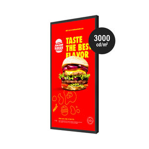 Pantalla de alto brillo LCD semiexterior de 43-75 pulgadas Pantalla de visualización de ventana de Marco abierto para publicidad minorista - Product Image 1