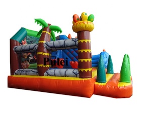 Khủng Long Đảo bouncy lâu đài trượt nhảy lâu đài vui vẻ trò chơi lâu đài bouncy với trượt <span class=keywords><strong>Combo</strong></span> trẻ em người lớn bên Thiên Đường - Product Image 2