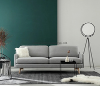 Meubles élégants pour salon, cadre en bois, tissu 5 places, fauteuil d'angle sectionnel en L, canapés avec chaise à siège unique