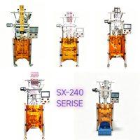 Machine verticale entièrement automatique à commande PLC pour liquides avec pompe magnétique, 1-100 ml, scellage latéral, codage de date en option, pour produits alimentaires