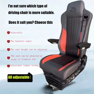 Siège de camion universel de haute qualité avec support de logo personnalisé, siège amortissant pour les conducteurs de camion - Product Image 1