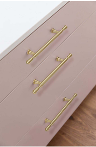 Poignées et boutons de meubles modernes en laiton brossé pour tiroirs de cuisine et armoires - Product Image 5