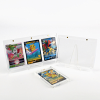 Cadre d'affichage magnétique multi-emplacements en acrylique rigide, aimant puissant, résistant aux rayures, porte-cartes pour collection de cartes TCG et de cartes sportives