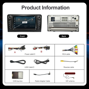 Radio Multimedia para Auto con CarPlay y Android Auto Inalámbrico de 7 Pulgadas para <span class=keywords><strong>Audi</strong></span> <span class=keywords><strong>A3</strong></span> <span class=keywords><strong>8P</strong></span> 2003-2012, Unidad Principal de Audio para Auto 2DIN con Navegación GPS - Product Image 3