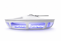 Piège à puces, mites et moucherons KiWiNurse à lumière UV LED, piège à mouches d'intérieur en ABS, tue-mouches pour le contrôle des nuisibles, piège à puces électrique solide