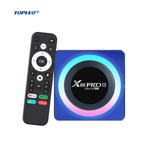 Topleo 8K video Smart TV box vaporizador WiFi 6 RK3528 Android 13x88 pro Android Smart TV box
