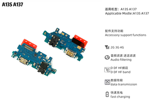 Piezas de teléfono móvil USB Dock Connector Flex Cable para Samsung <span class=keywords><strong>A22</strong></span> <span class=keywords><strong>5G</strong></span>-A226B - Product Image 3