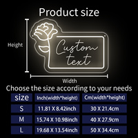 Neonawall Enseigne néon personnalisée avec nom Rose pour planificateurs de mariages, LED USB à intensité variable, pour vitrine de boutique de mariages, décoration murale et professionnelle