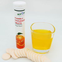 Meilleures ventes sous forme de marque privée, suppléments de stimulation de l'immunité orange 100% comprimés effervescents de vitamine c naturelle