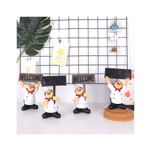 American Country Creative Retro Resin Chef Decoración funcional Hogar Restaurante Bar Café Decoración de moda Toro Estatuilla A215 - Product Image 4