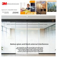 Film givré 3M pour vitres de magasins et cloisons, translucide opaque pour l'intimité, film décoratif pour verre givré, moderne et simple