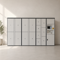 Casier intelligent de libre-service pour bagages, utilisation en intérieur, aéroport, gare, casier de stockage intelligent pour colis avec gestion cloud