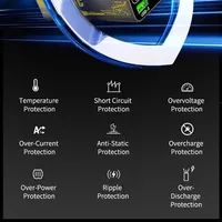 Station de charge USB MECHANIC F-Power à 6 ports - Chargeur rapide avec affichage numérique intelligent pour téléphones, tablettes et plusieurs appareils