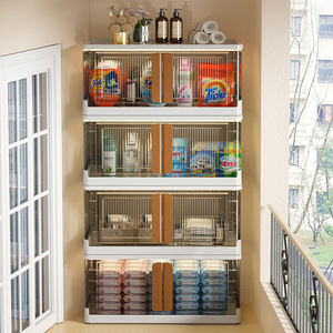 صندوق تخزين قابل للطي من هايكسينغ بسعة 95 لتر/72 لتر صديق للبيئة مصنوع من البلاستيك لتخزين الألعاب والتعبئة بشكل مستطيل - Product Image 2