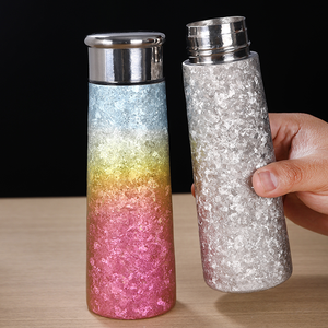 Bouteille isotherme en titane à double paroi <span class=keywords><strong>avec</strong></span> infuseur à thé, tasse à café filtrante, gourde thermique isolée sous vide 300ML - Product Image 4