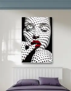 لوحات فنية للجدران للبيع بالجملة تصميم حسب الطلب مطبوعة على قماش الكانفا من صورة جمال السيدة لوحة قماشية