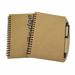 Set de Cuaderno Espiral Estilo Ins con Bolígrafo, Papel Kraft Grueso, Personalizable para Promociones, Artículos de Papelería Personalizados para Oficina - Product Image 1