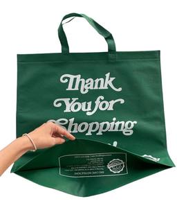 Bolso de mano impreso con logotipo no tejido reciclable ecológico promocional personalizado correa para el hombro ASA hasta la mano reutilizable para compras de comestibles - Product Image 4