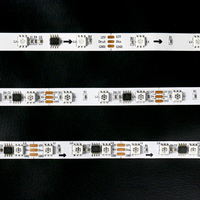 Tira de luces LED inteligente con control por aplicación, tiras de luces LED de píxeles 2811, luces LED direccionables a prueba de agua, luces de cadena LED de 12v, tira de luces WS2811 de 5v