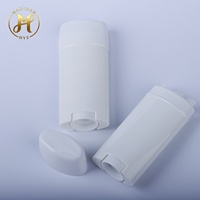 Contenant cosmétique ovale en PP vide de 50g 80g, rechargeable par torsion, pour déodorant, lotion et soins de la peau, personnalisable, vente en gros