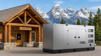 Générateur diesel mobile sur remorque, super silencieux, 30 kW, 30 kVA, portable avec quatre roues, ATS, 60 Hz