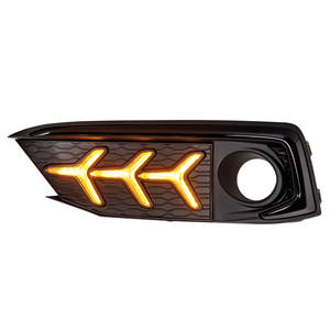 Luz LED de circulación diurna de fábrica para cubierta de faro antiniebla 2017-2020, luz amarilla ABS 12V - Product Image 3