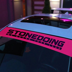 مخصص مقاوم للاشعة فوق بالهواء الطلق دائم الزجاج الأمامي الوفير نافذة السيارة لافتة شارات مخصصة ملصق سيارة - Product Image 2