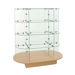 Estantes de Exhibición de Vidrio Templado Personalizados con Base de MDF para Tiendas de Cosméticos y Perfumes, Diseño Multicapa ZY95 que Ofrece Amplio Espacio de Almacenamiento - Product Image 6