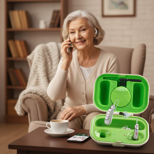 Apparecchio Acustico Ibrido Techmi e Tappi Elettronici 2-in-1, Dispositivo TWS FDA con App per Ipoacusia e Protezione Tattica - Product Image 2