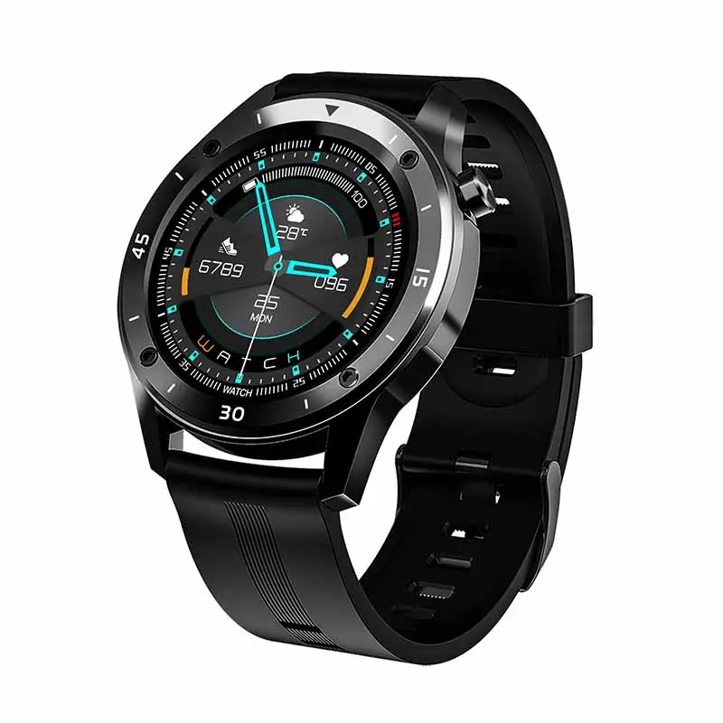 2020 Shenzhen OEM Round Touch Operation Fitness Step Counter Smart Sport Activity Track Watch for Men