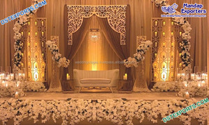 Telón de fondo con diseño único para decoración de escenario, telón de fondo con diseño de vela de boda y recepción - Product Image 2