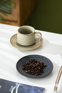 Cốc Cà Phê Gốm Cá Tính Làm Bằng Tay Độc Đáo Với Bộ Đĩa - Product Image 4