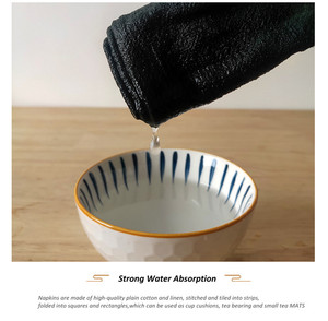 ผ้าฝ้าย100% ผ้าลินินอาหารค่ำผ้าเช็ดปากร้านอาหารรับประทานอาหารผ้าผ้าเช็ดปากสำหรับโรงแรมบ้านพรรค - Product Image 6