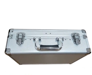 Caja de <span class=keywords><strong>herramientas</strong></span> de peluquero de aluminio vacía Caja de transporte dura de aluminio universal <span class=keywords><strong>Maletín</strong></span> portátil - Product Image 4