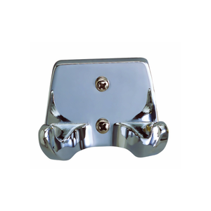 ตะขอแขวนเสื้อคลุมโครเมียมคู่ รุ่นคลาสสิก ติดผนัง คุณภาพรับประกัน อุปกรณ์ห้องน้ำ ปี 2025 - Product Image 1