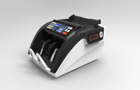 Machine de comptage de devises mixtes portable GORO de qualité professionnelle GR-5800D2 avec affichage UV/MG LED, capacité de 1000 pièces, trémie de 300 pièces