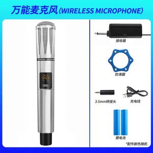 Profesyonel mikrofon VHF UHF kablosuz el sahne mikrofon ses işleme ve sahne hoparlörler ev ktv için - Product Image 6