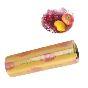 China Supplier Wrap Stretch Plastic Roll Film Food Wrap Pvc Cling Film Jumbo Roll