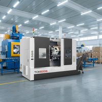 Tour CNC à lit incliné horizontal TCK600S de 600 mm avec tourelle à 8 positions, centre de tournage automatique robuste à 2 axes