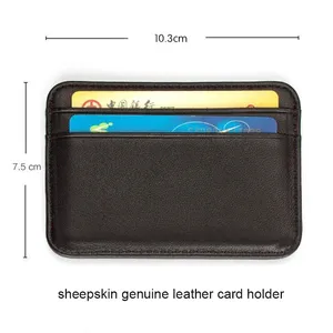 DIENQI Porta Carte di Credito in Vera Pelle, Sottile, Porta Documenti, <span class=keywords><strong>Portafoglio</strong></span> <span class=keywords><strong>Piccolo</strong></span> da <span class=keywords><strong>Uomo</strong></span>, Stile Normcore/Minimalista - Product Image 4
